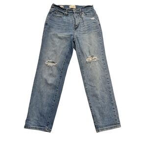 Universal Thread Jeans Womens 4 Regular High Rise 90s‎ Slim Distressed Stretch
